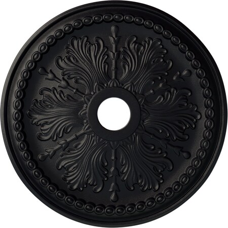 Ekena Millwork Winsor Ceiling Medallion (Fits Canopies up to 4"), 27 1/2"OD x 4"ID x 1 1/2"P, Steel Gray CM27WISGS